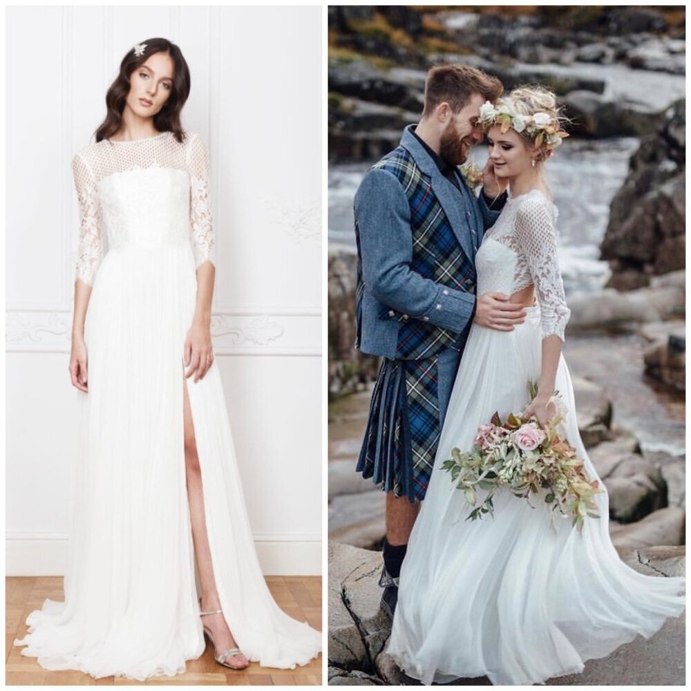 Atelier Devine Amal Wedding Dress Gown Long Sleeve‎